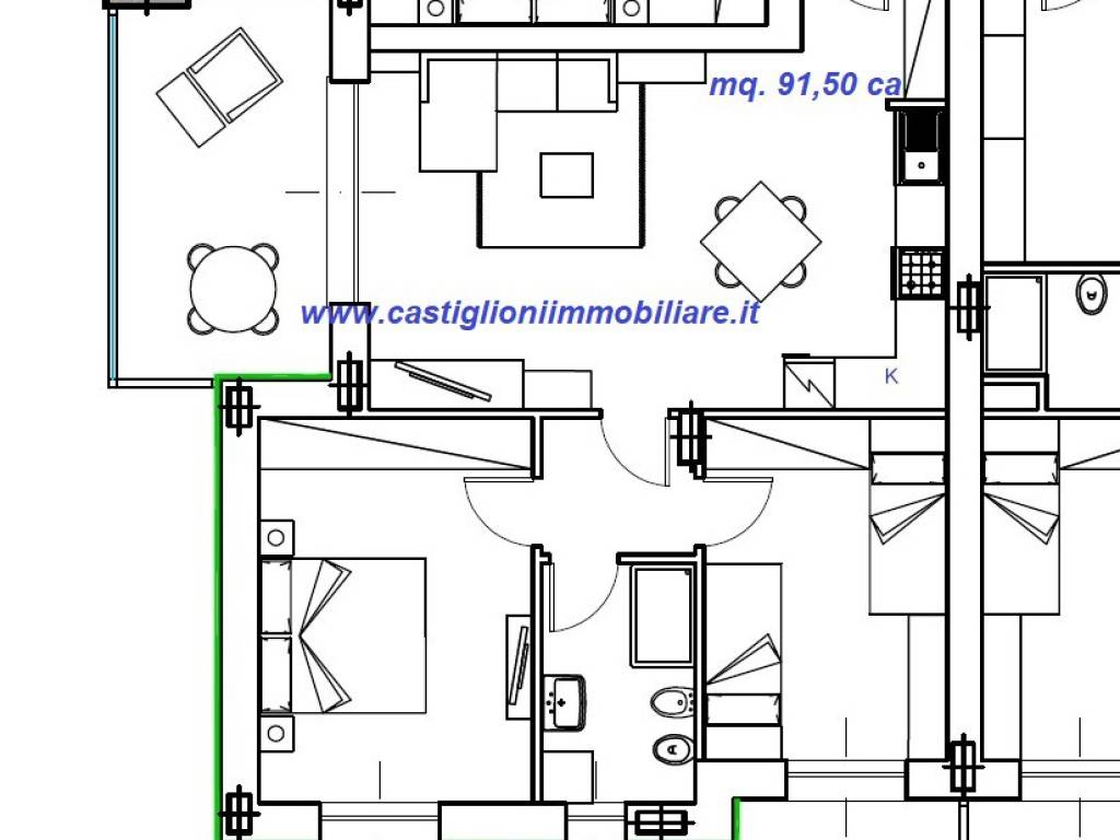 Trilocale mq. 91,50 ca.