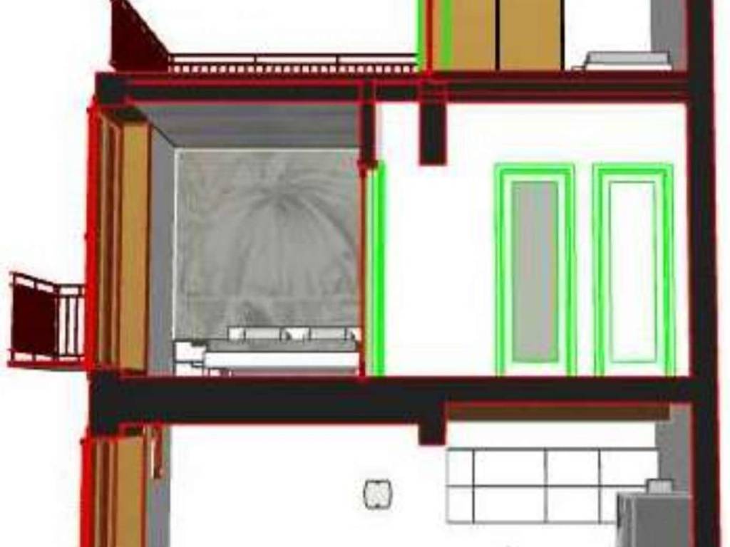 via ganci 24 bagheria SEZIONE LATERALE 3 PIANI_ado