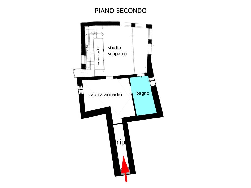 planimetria piano secondo