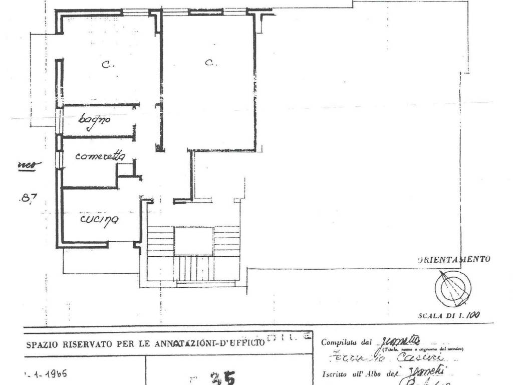 PIANTINA APP.2 PIANO VIA ROMA 2  CAMUGNANO