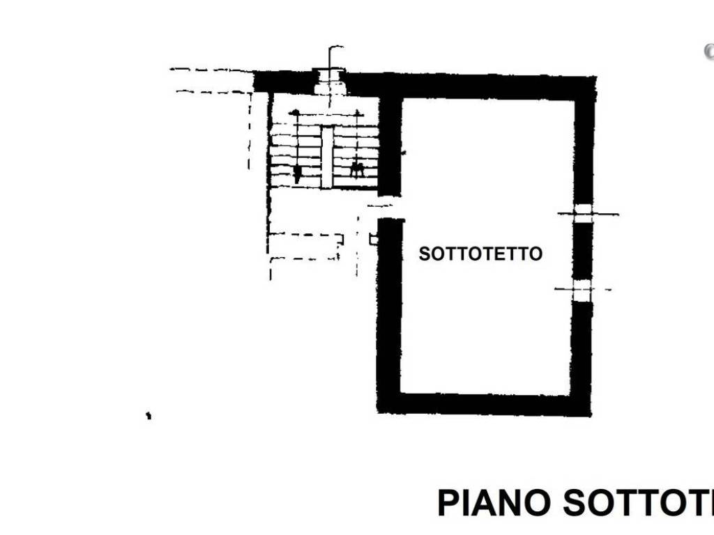 planimetria piano sottotetto