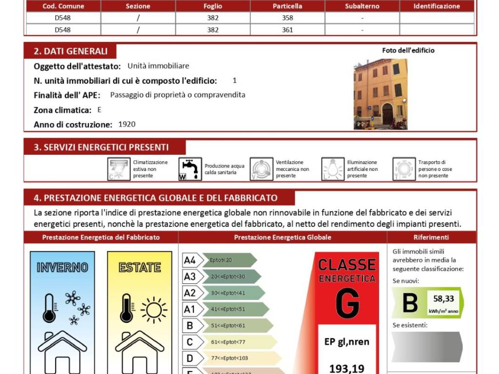 Certificazione energetica