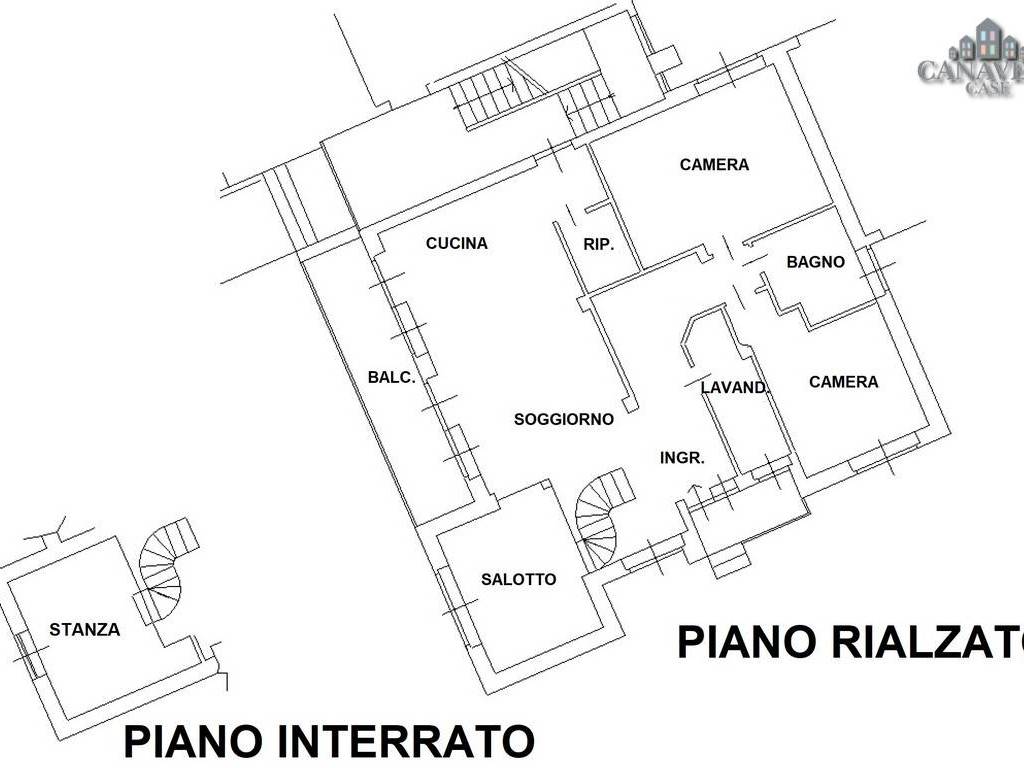 planimetria piano rialzato