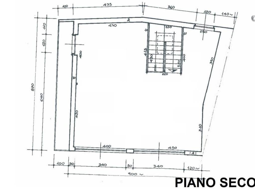 planimetria piano secondo