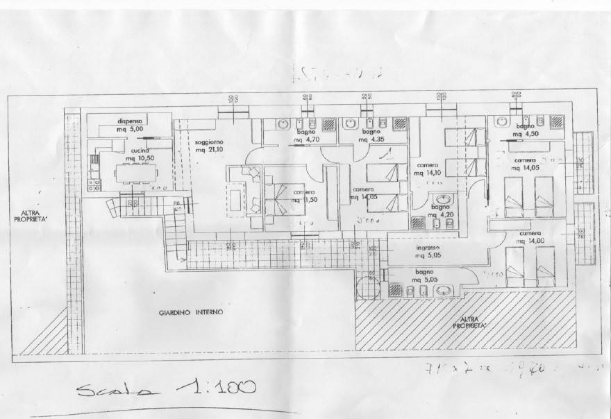 Planimetria progetto B&B