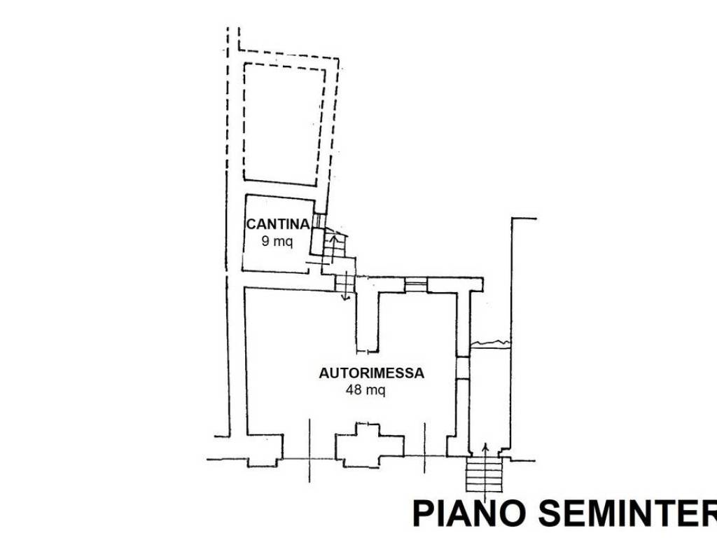 Planimetria piano seminterrato