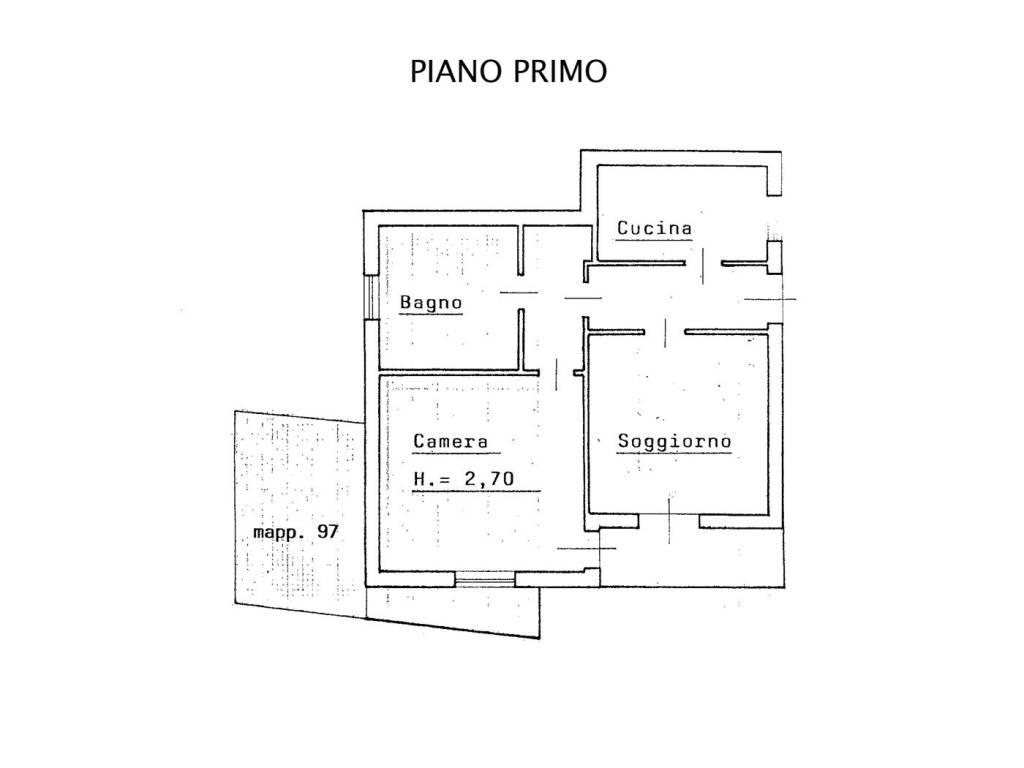 Pianta piano primo