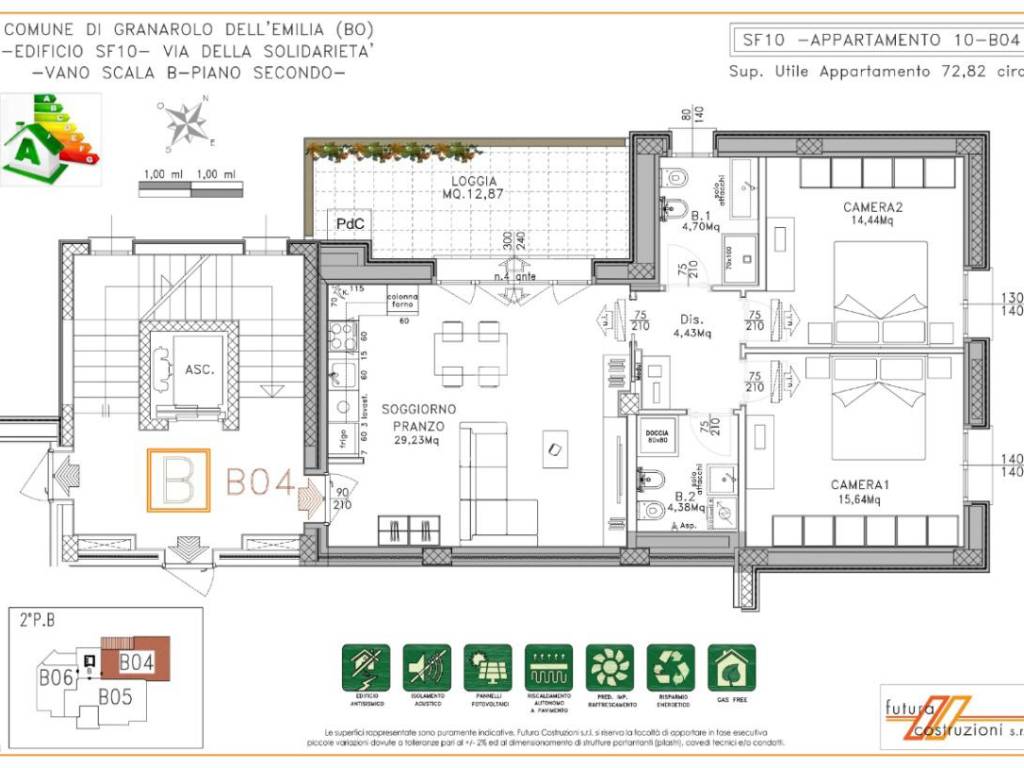 Trilocale via San Donato 205, Granarolo Dell'Emilia E Via Dagol, Granarolo dell'Emilia