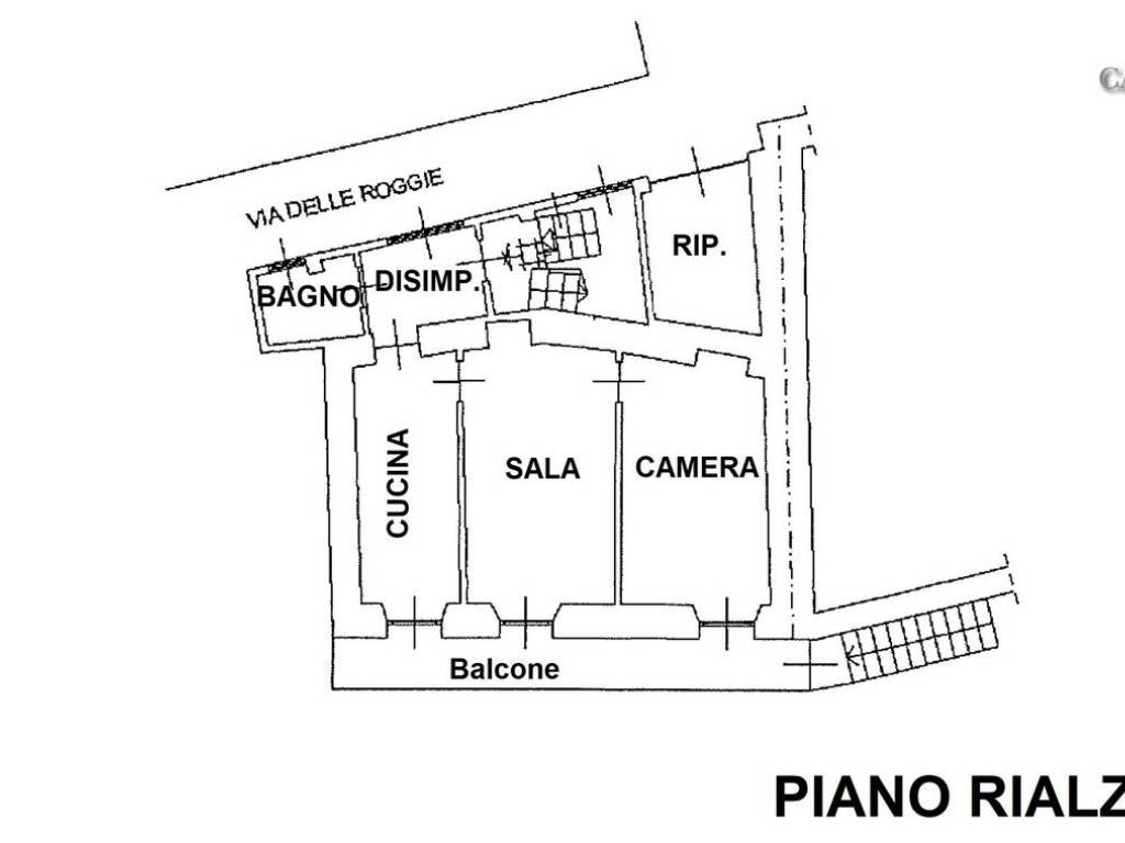 Planimetria piano rialzato