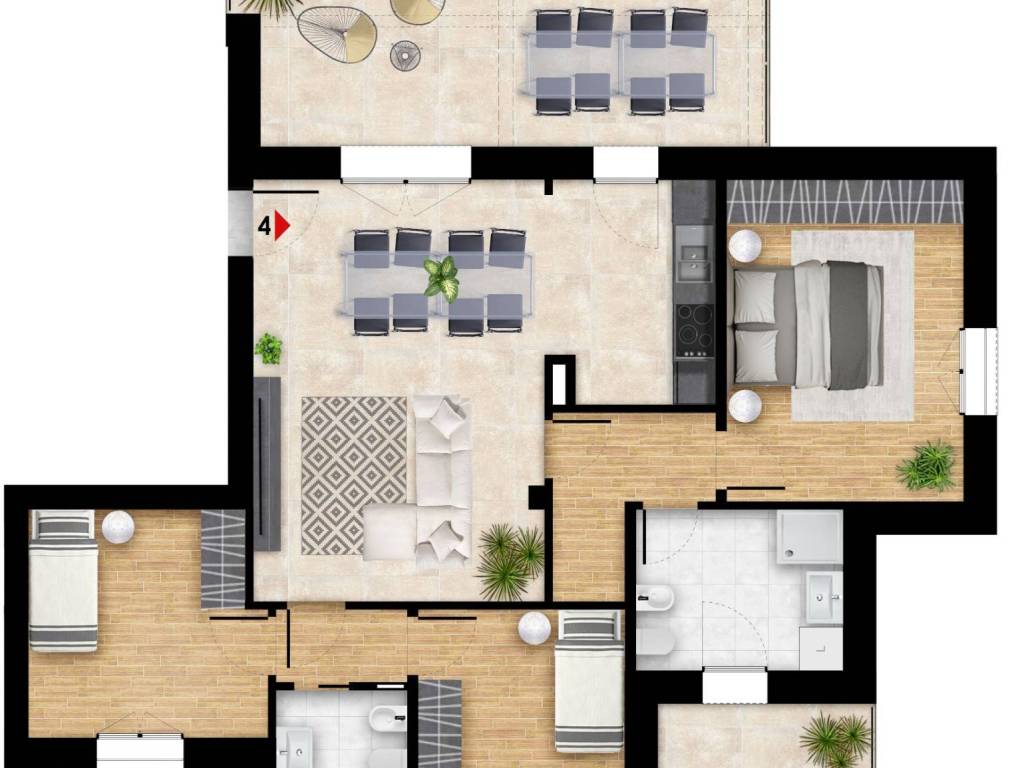 Appartamento in villa, nuova, 133 m², Budrio
