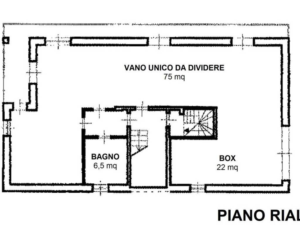 planimetria piano rialzato