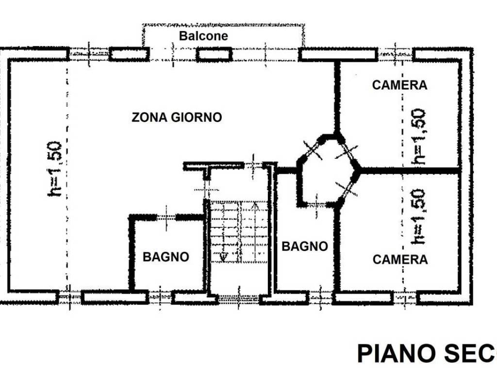 planimetria piano secondo