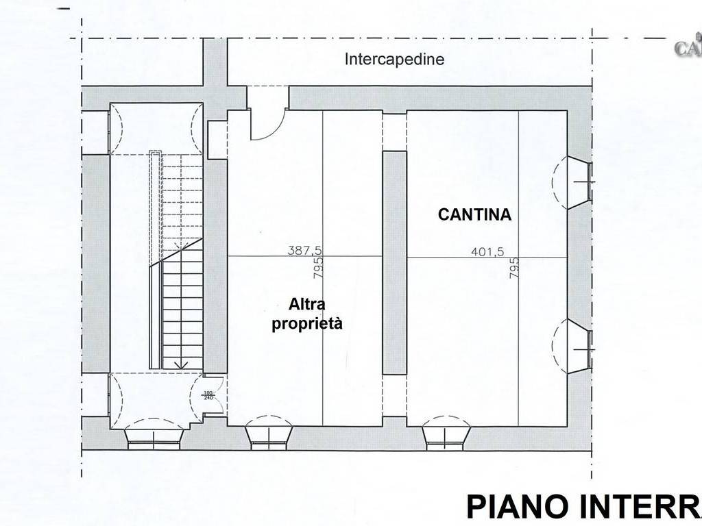 planimetria cantina