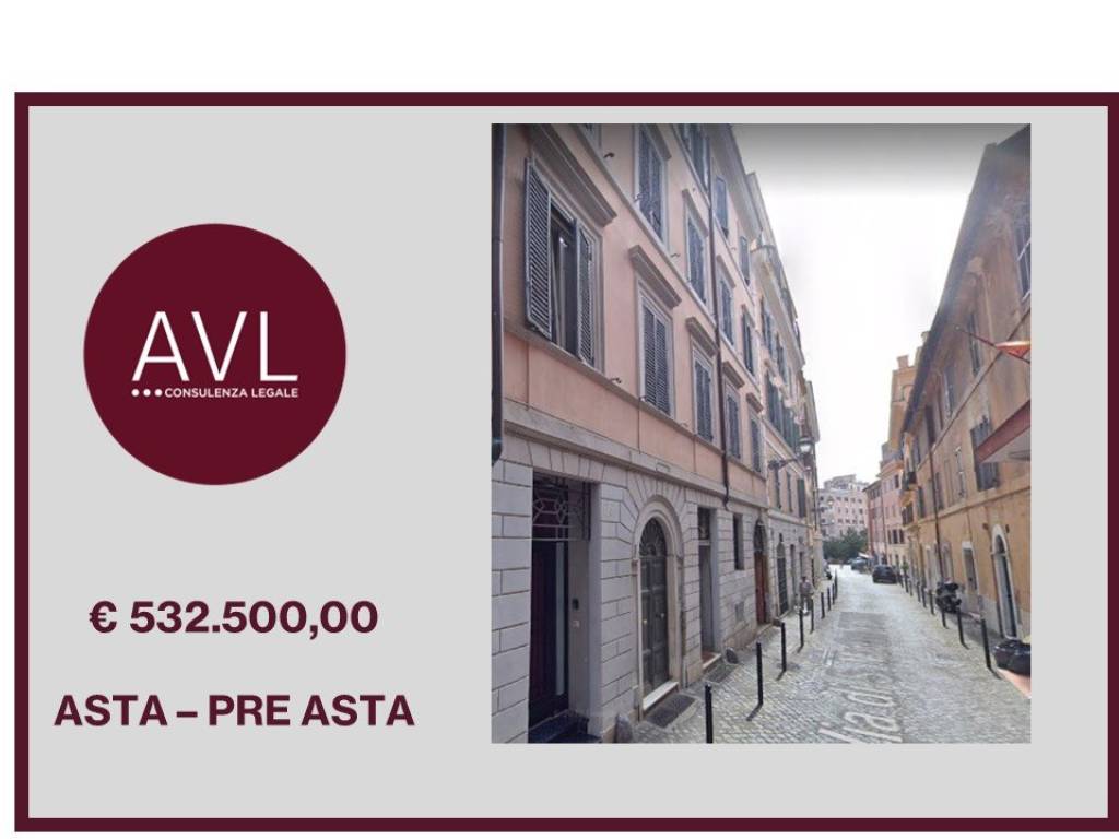 Asta per appartamento, via di San Martino ai Monti 55 Roma