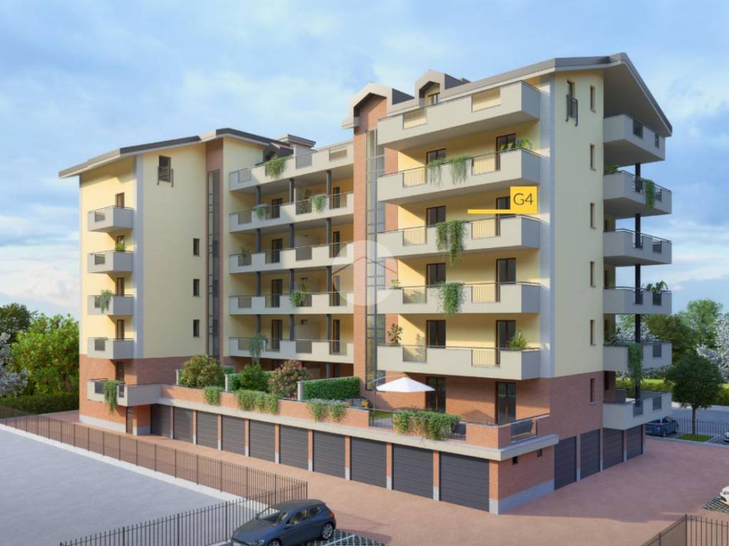 RENDER CONDOMINIO CON INDICAZIONE ALLOGGIO