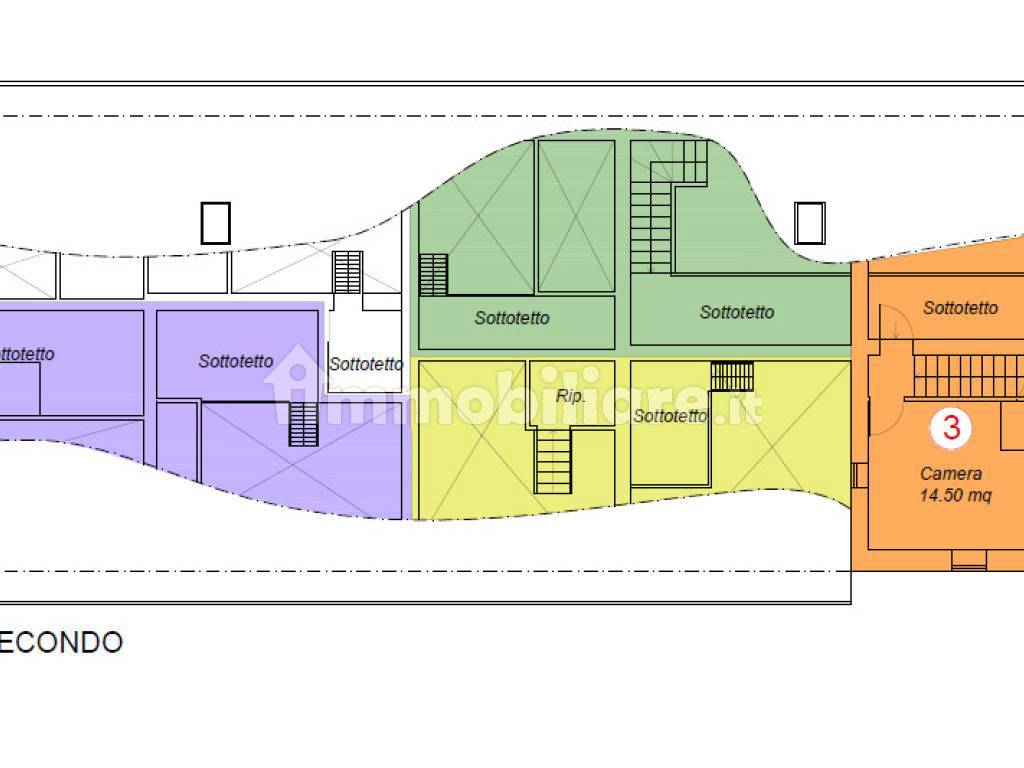 pianta ex colonica piano mansarda/secondo