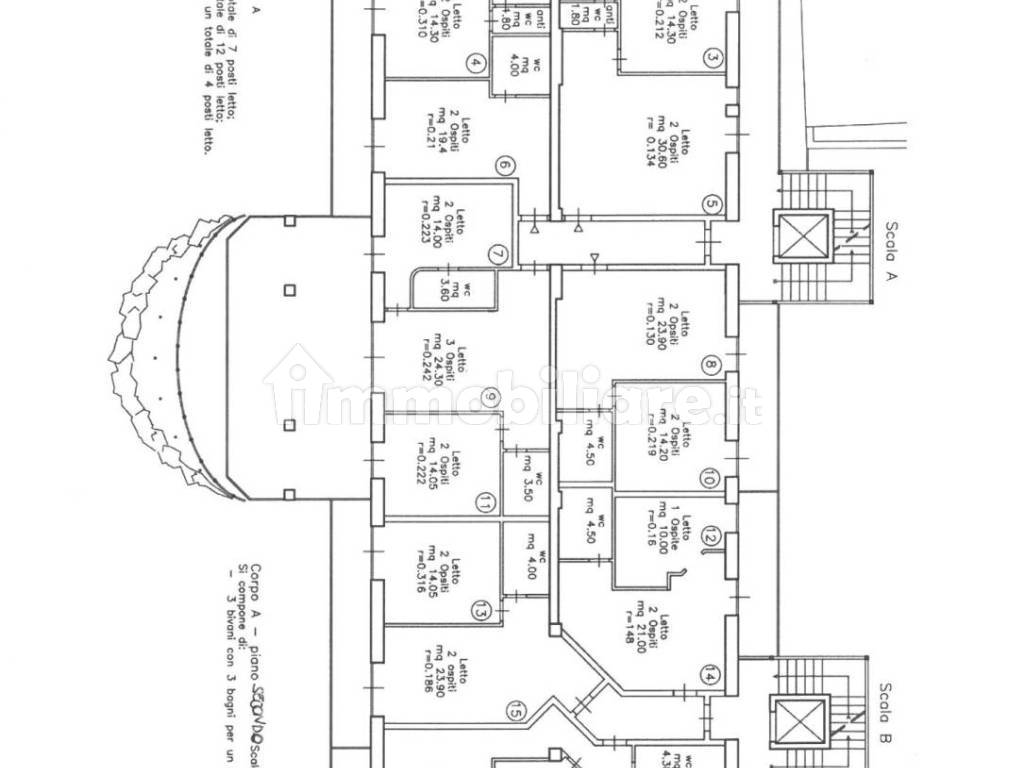 Plan corpo A/B piano 2