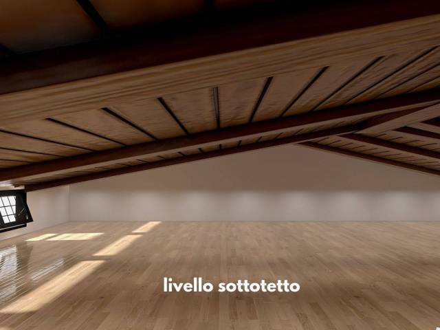 piano sottotetto - rendering nuova copertura