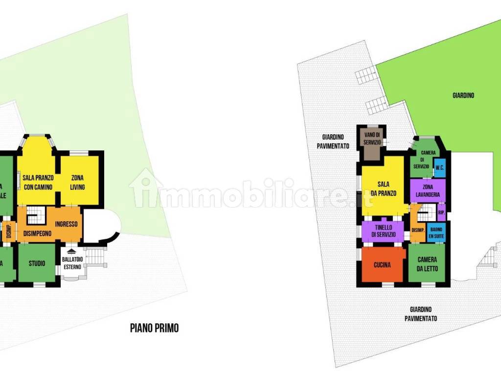 Planimetria per ambienti 2 Piani