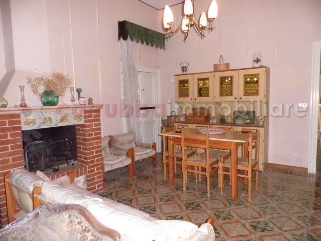 cucina con camino