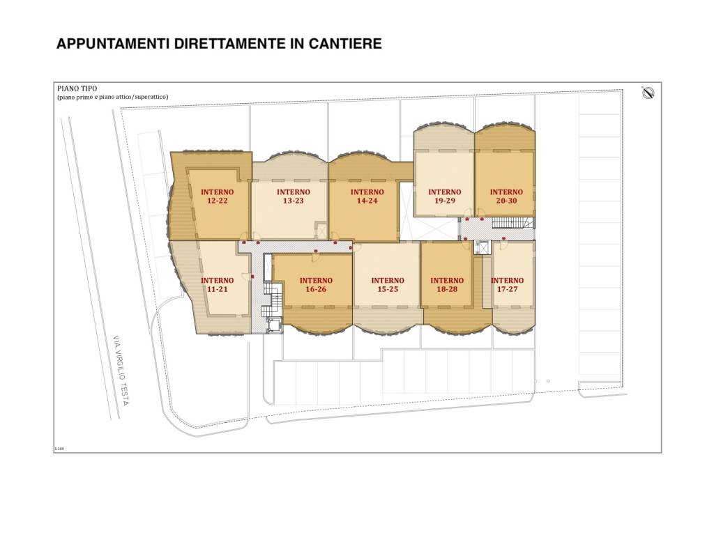 PLANOVOLUMETRICO PIANO PRIMO E ATTICO