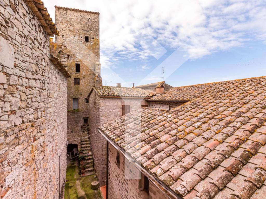 vista sui tetti medievali