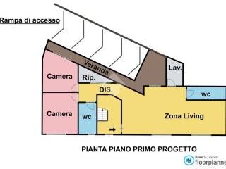 pianta primo piano progetto