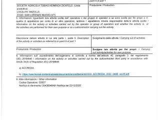 certificato bio