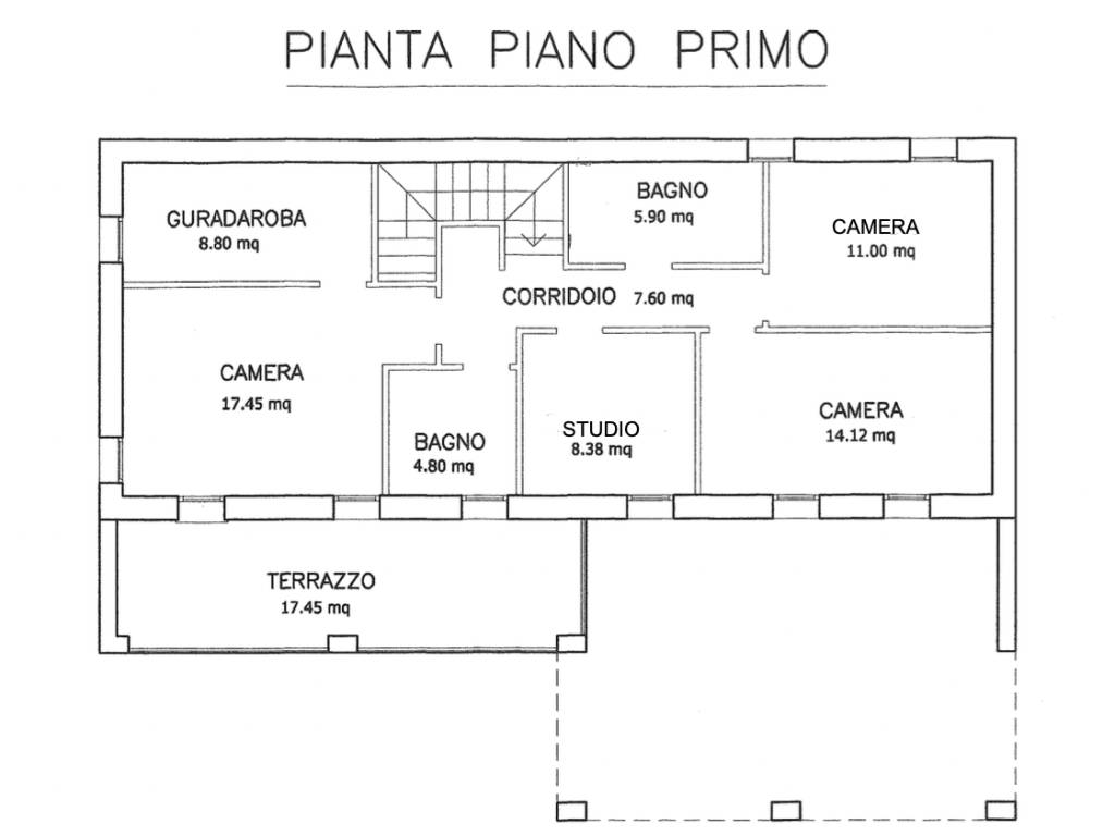 planimetria piano primo 1