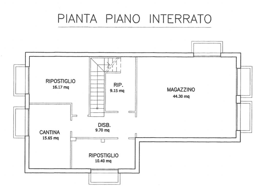 planimetria piano interrato