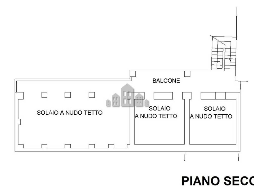 Planimetria piano secondo