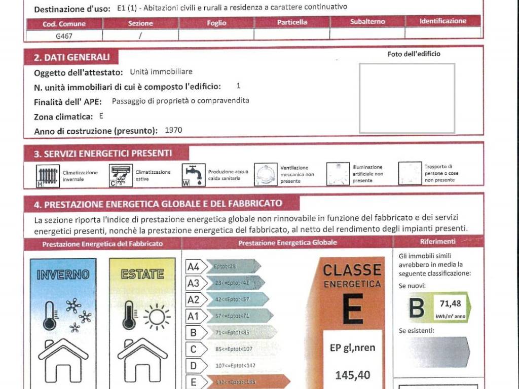 certificazione energetica