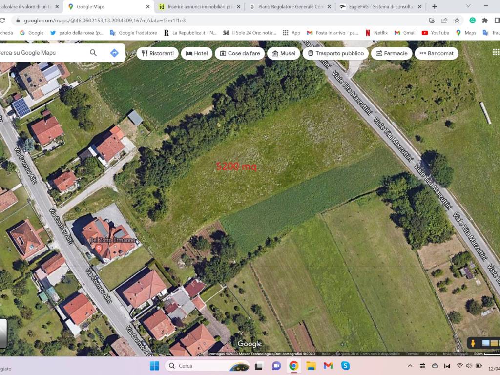 Terreno agricolo via cormor alto 179, viale venezia - cormor, udine