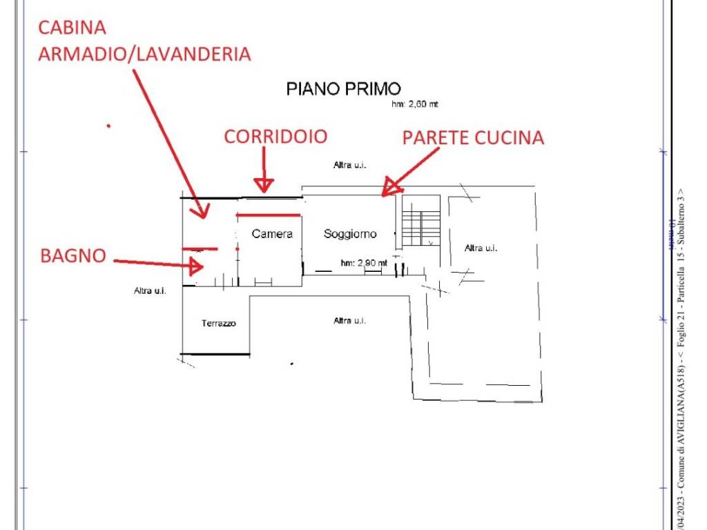 PLANIMETRIA IPOTESI RISTRUTTURAZIONE