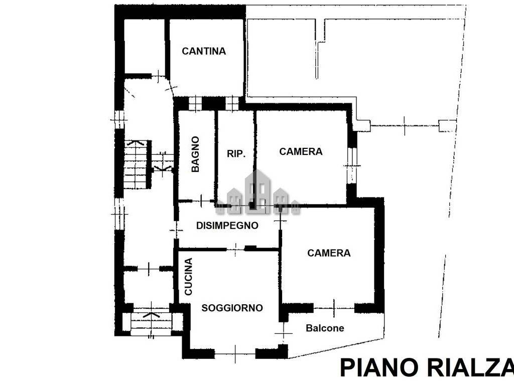 Planimetria piano rialzato