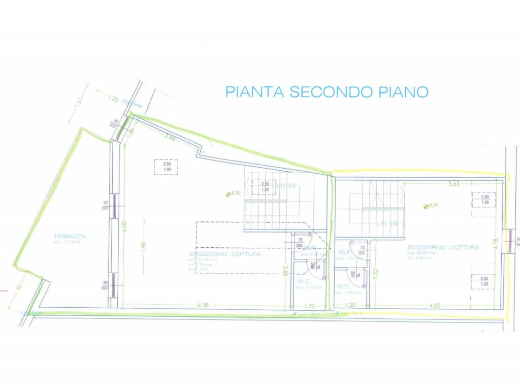 pianta secondo piano