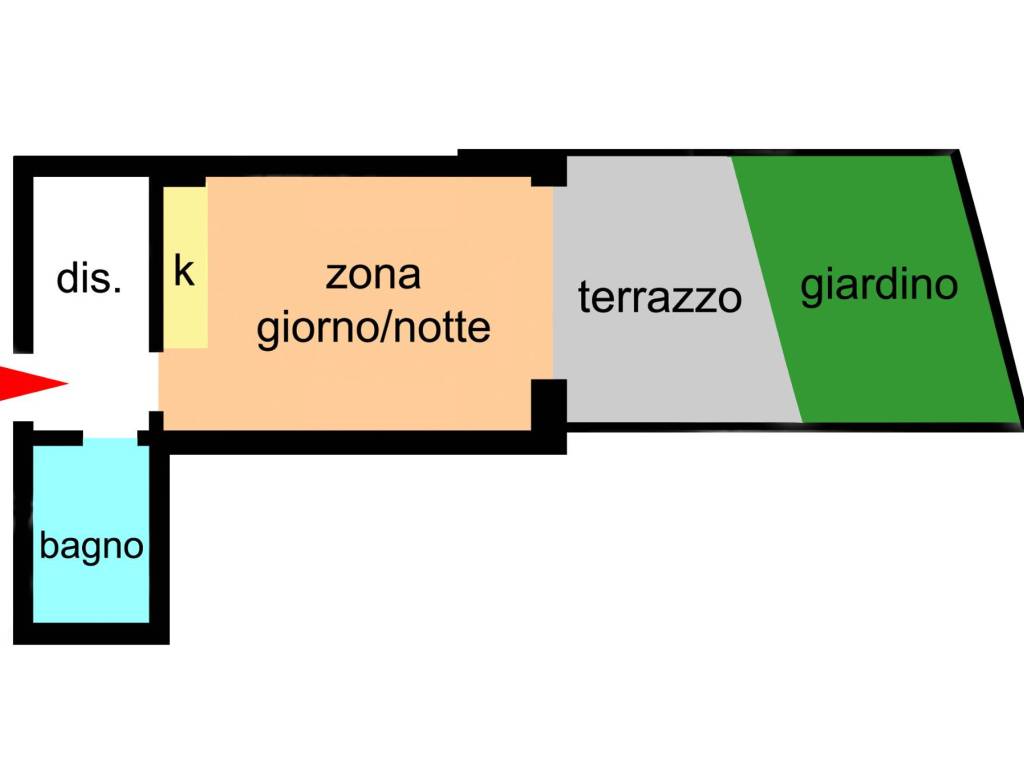 planimetria monolocale