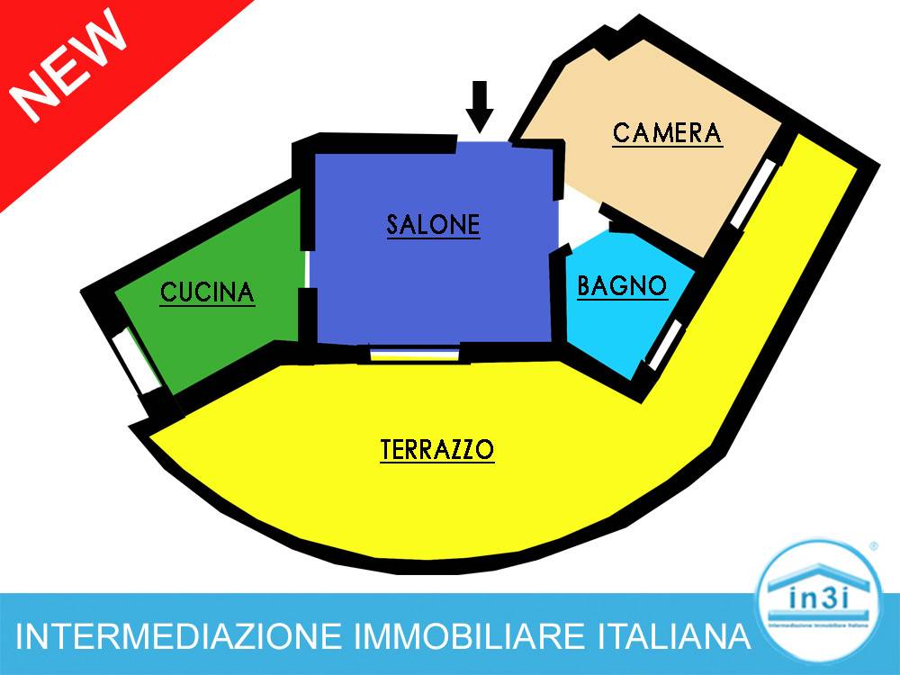Vendita Appartamento Roma. Bilocale in via della Pisana. Buono stato