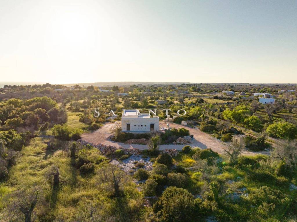 Vista drone villa rustico