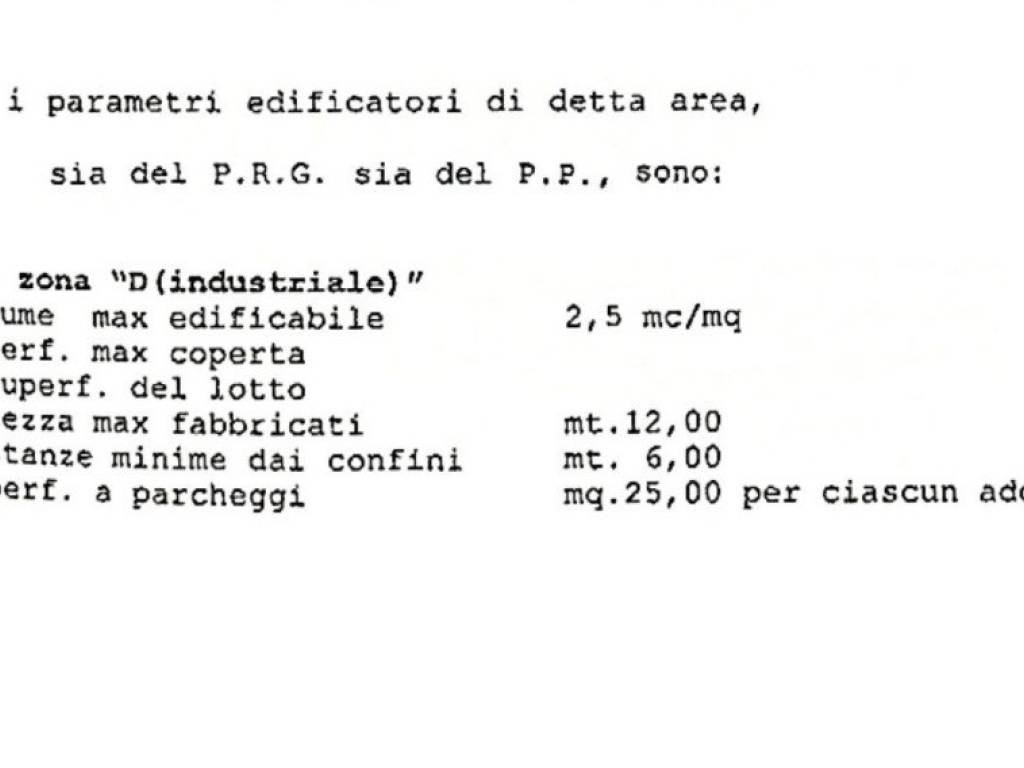 indici fabbricabilità