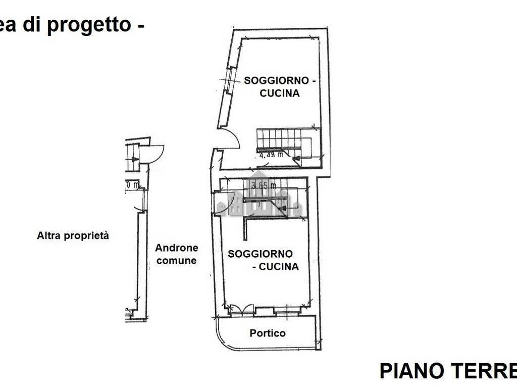 idea di progetto piano terreno