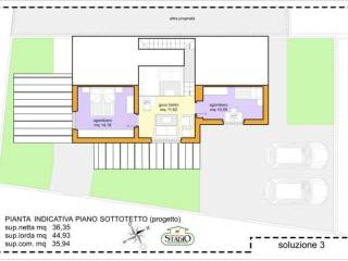 Pianta Piano sottotetto di Progetto