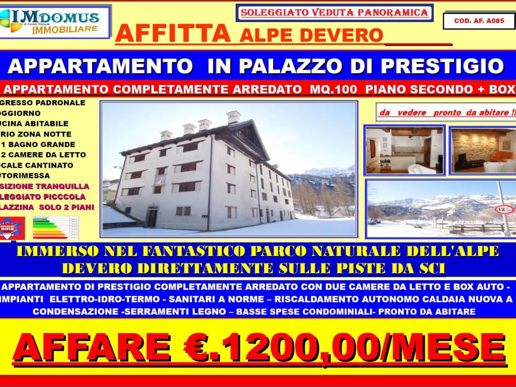 Trilocale alpe devero, devero ai ponti, baceno