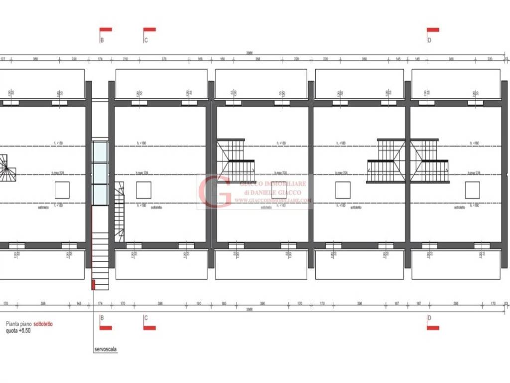 Planimetria piano mansardato