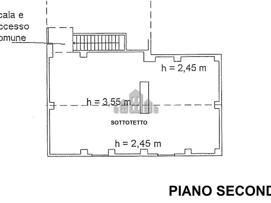 Planimetria secondo piano