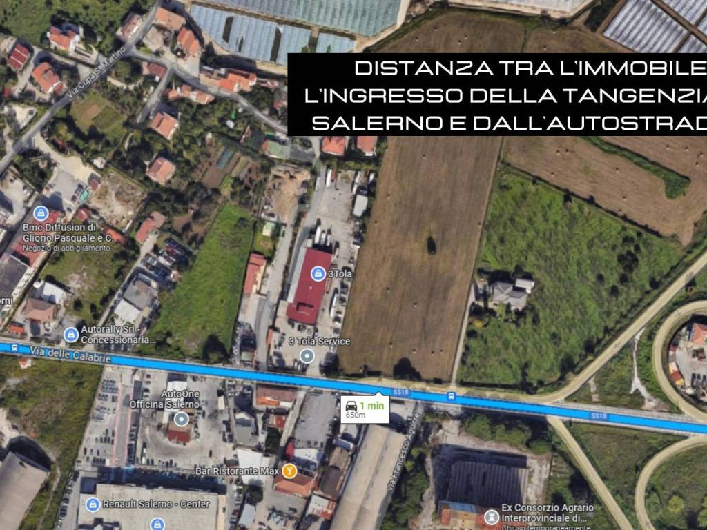 Distanza dalla tangenziale e dall'autostrada