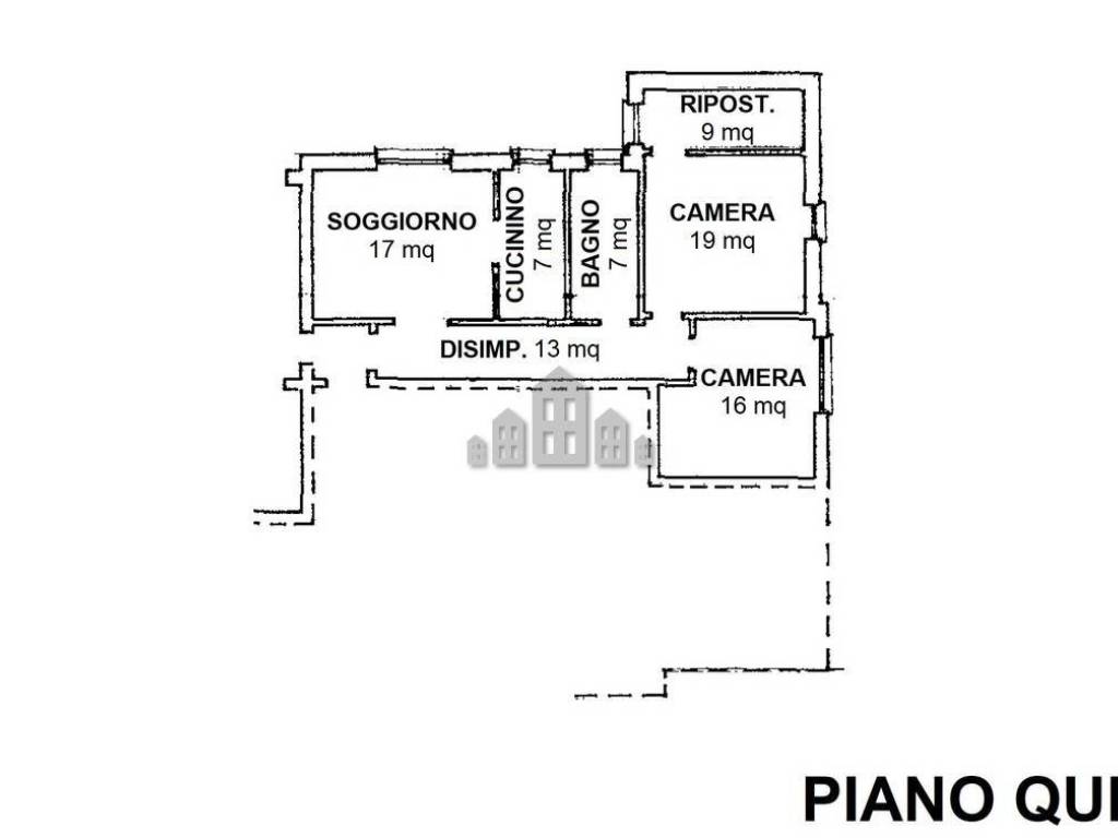 planimetria piano quinto