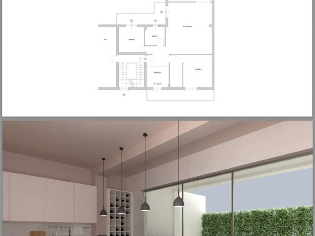 cucina - rendering