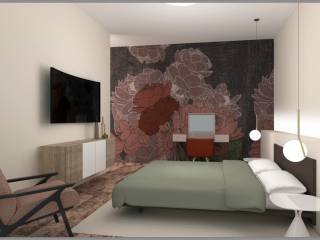 camera da letto - rendering