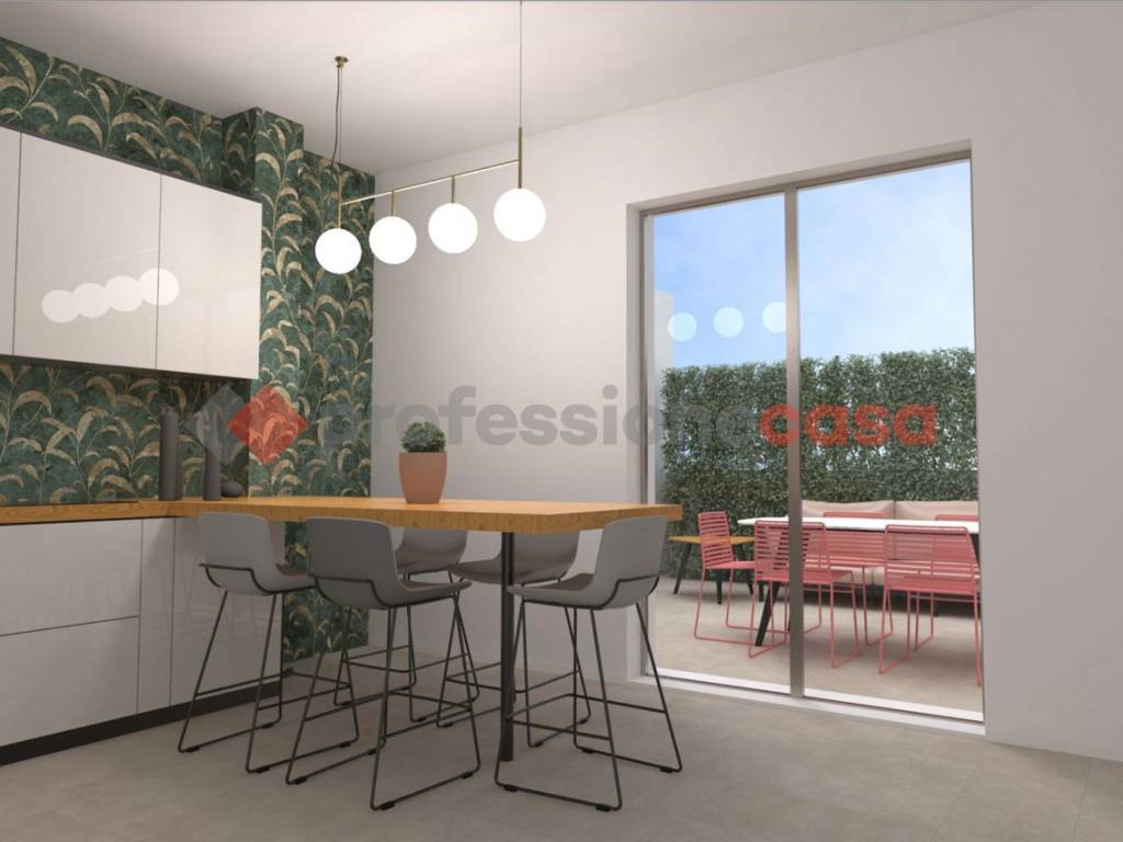 rendering - cucina